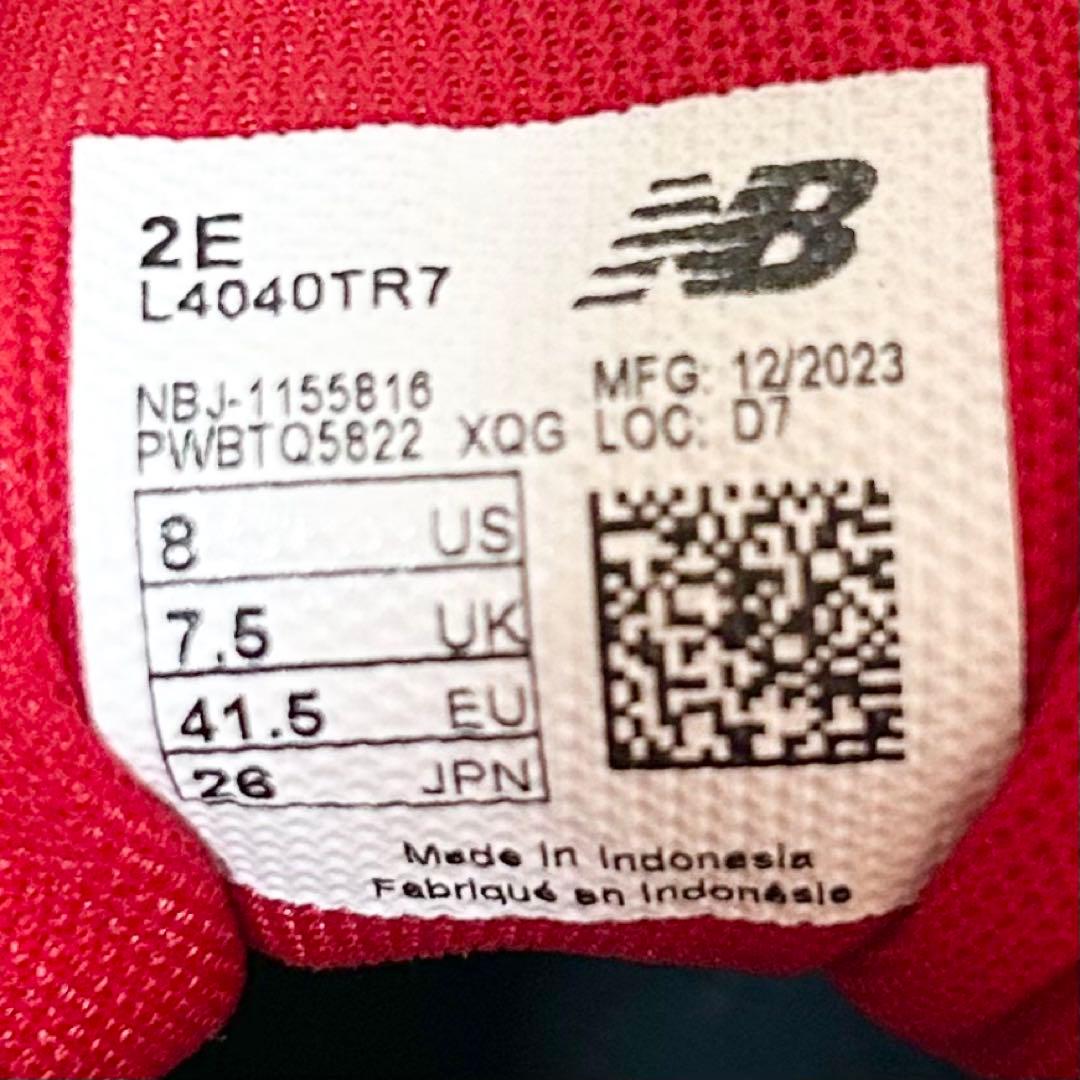 【新品】ニューバランス 大谷翔平 L4040TR7 野球 スパイク 26cm 赤