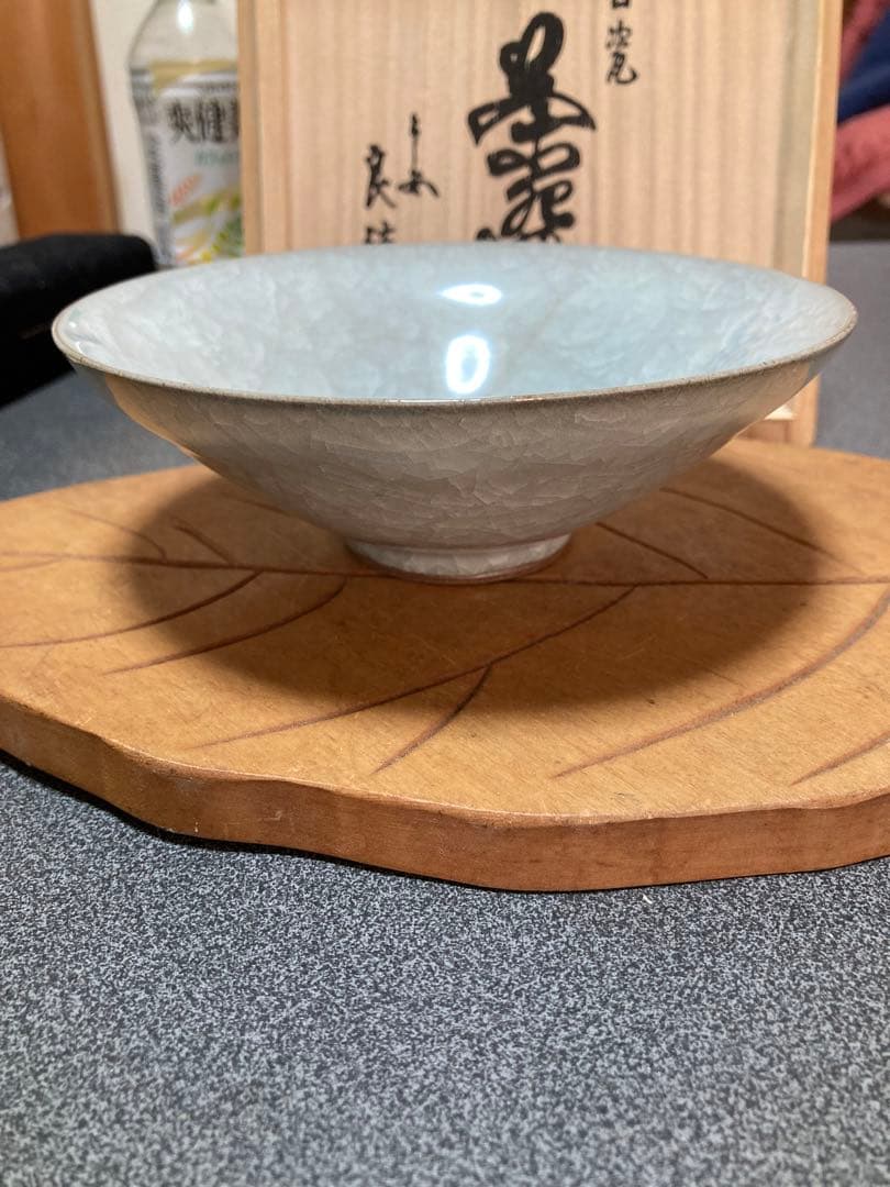 清水焼　壺屋いかい　白瓷良法作抹茶腕