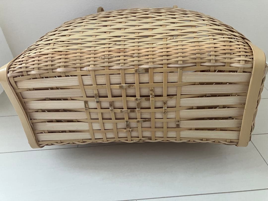 天然　竹籠　ミズイロインド　yoli