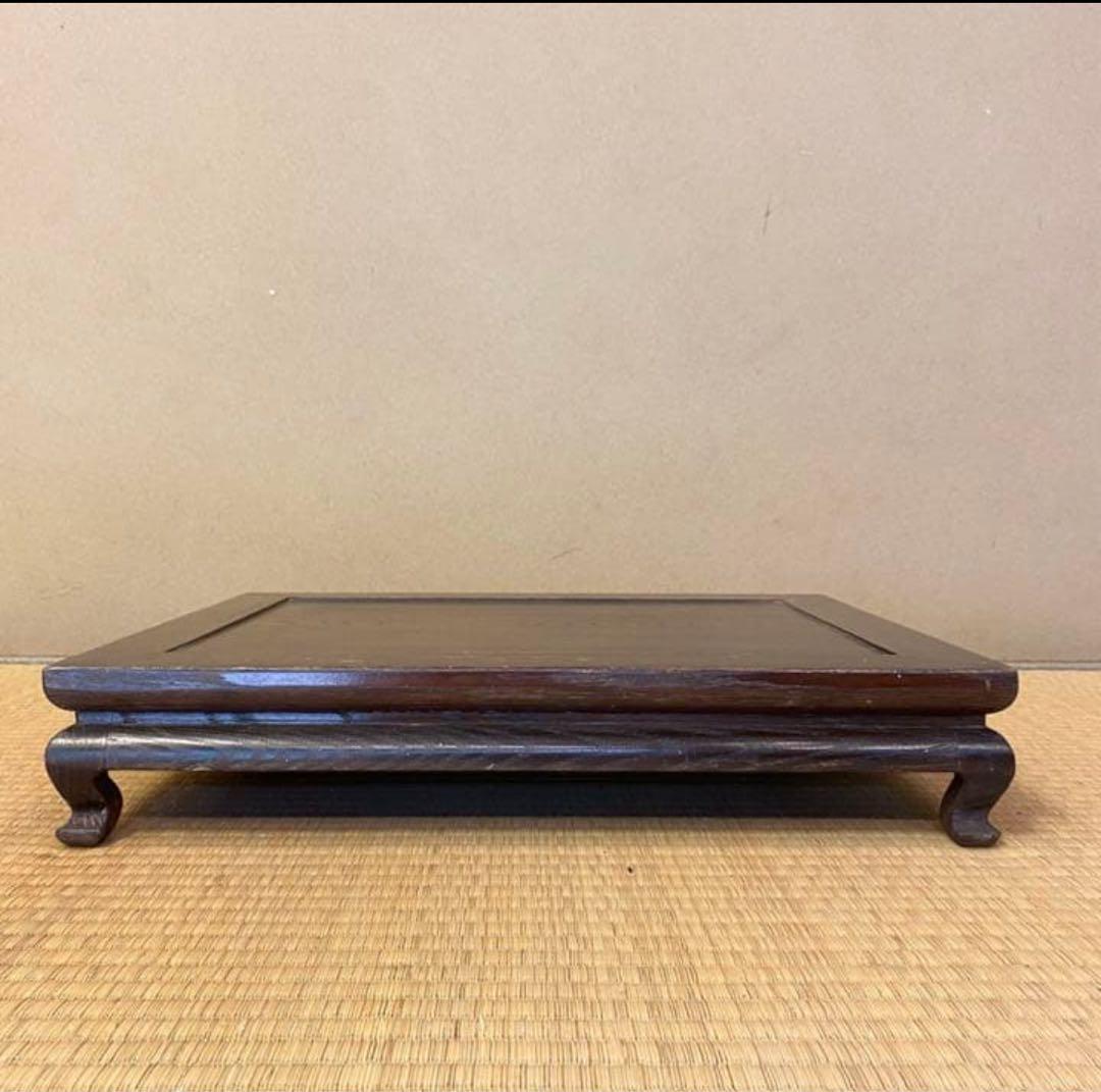 家具職人によるオリジナル一品手作り花台　木製花台 ダークブラウン