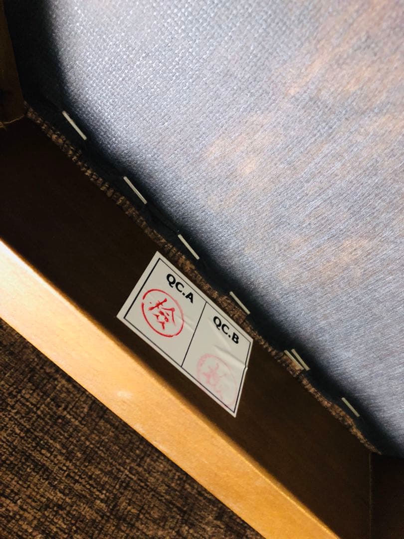 SOGO／相合家具　ブラウンファブリック　ダイニングチェア　2脚セット　②