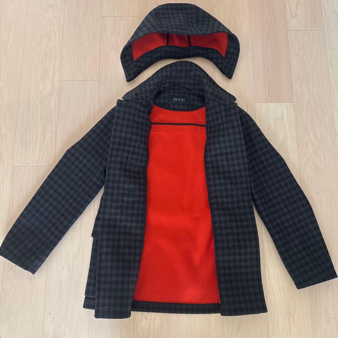 ねこのしもべ【新品】GUCCI フーディダッフルコート