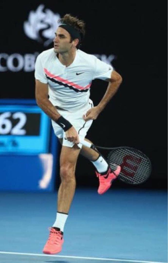 超希少 フェデラー着用NIKE 9Inch Court Flex Ace