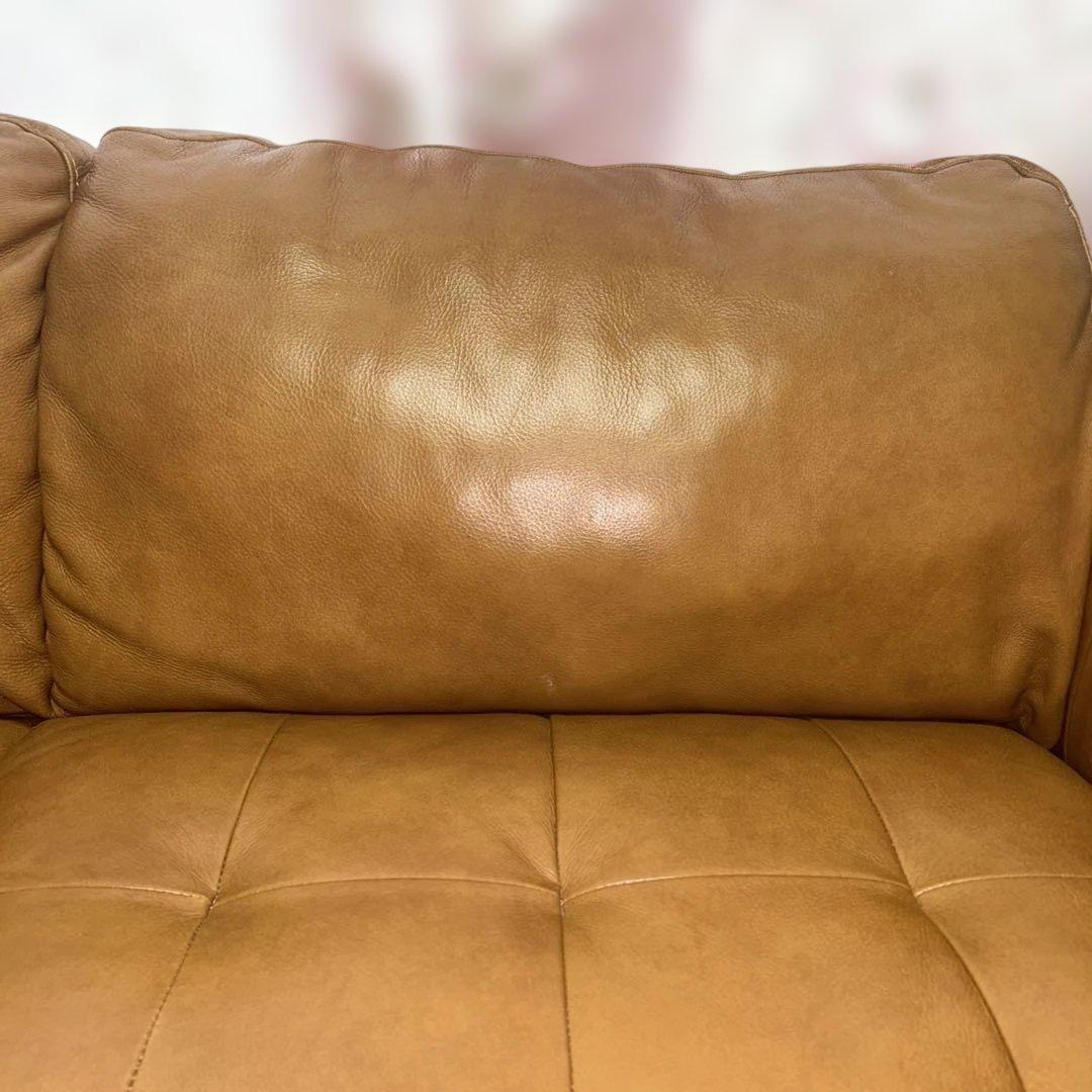 ⭐︎本牛革2シーターキャメルソファ⭐︎