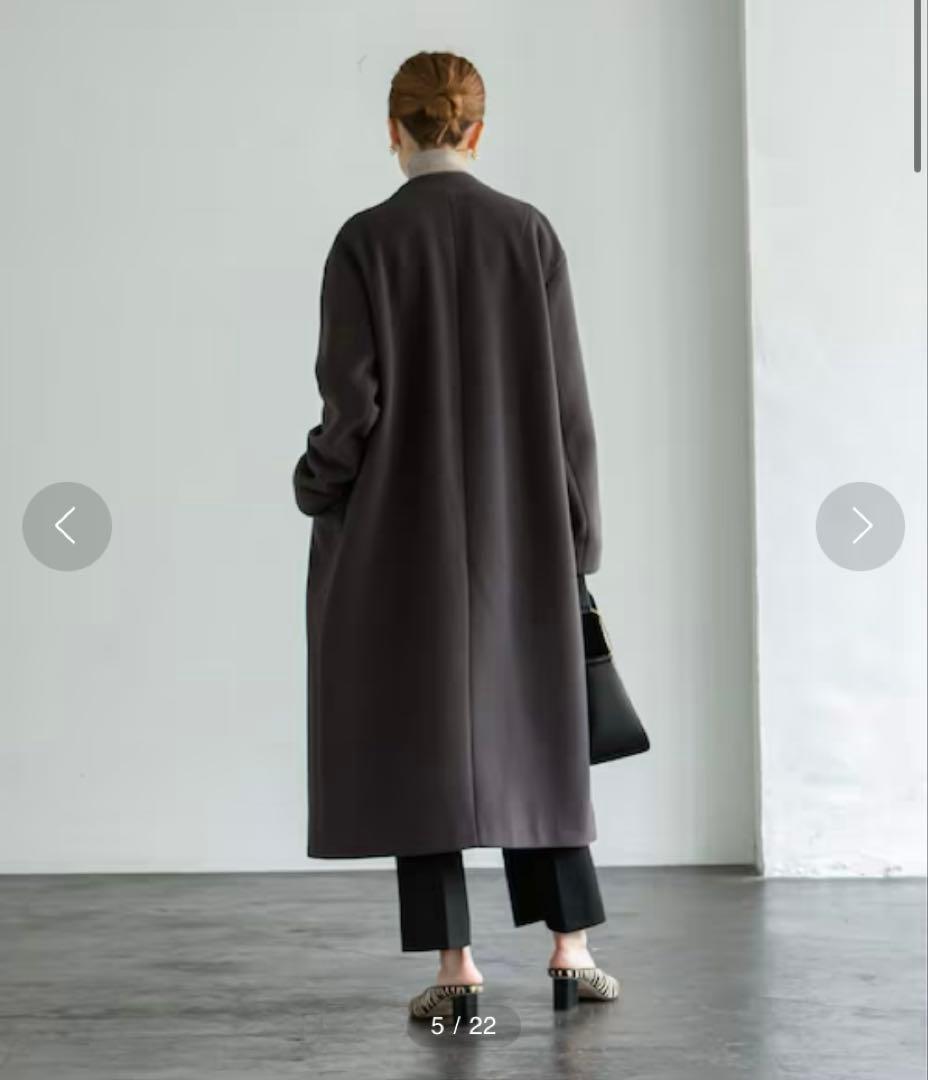 完売品♡Noble カシミヤ MTRチェスターディテールVカラーコート