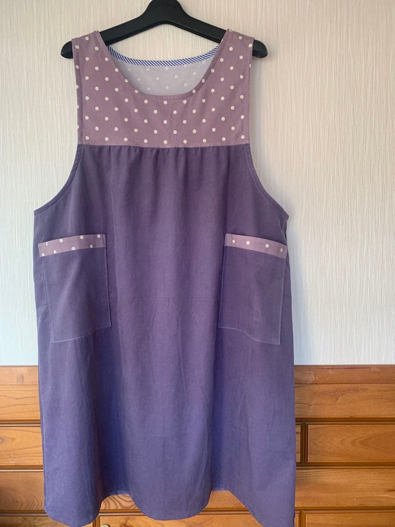 MIIKO☆★ ☆　エプロン　秋　冬　ハンドメイド　秋冬　コーデュロイ