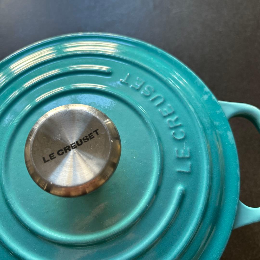 LE CREUSET ターコイズ 両手鍋 18cm