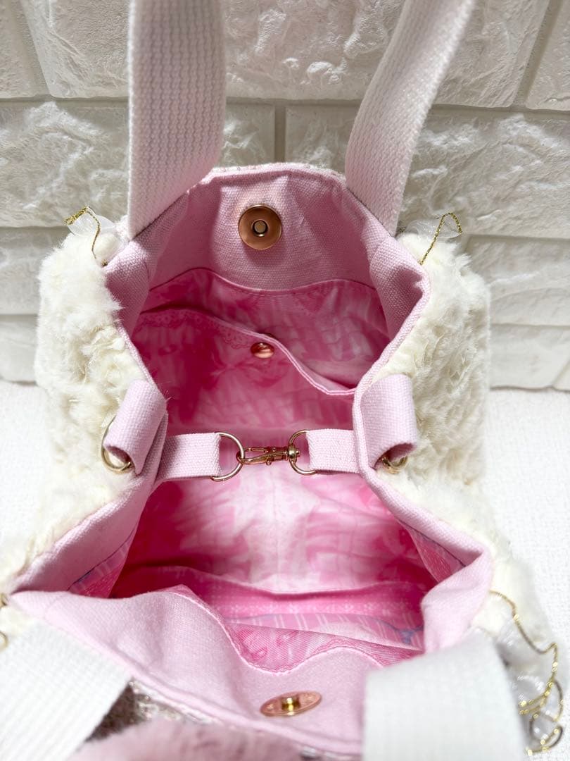 牡*❁様 コヤンイサムチョン　ハンドメイド　ファーバッグ　アンコちゃん　ツイード