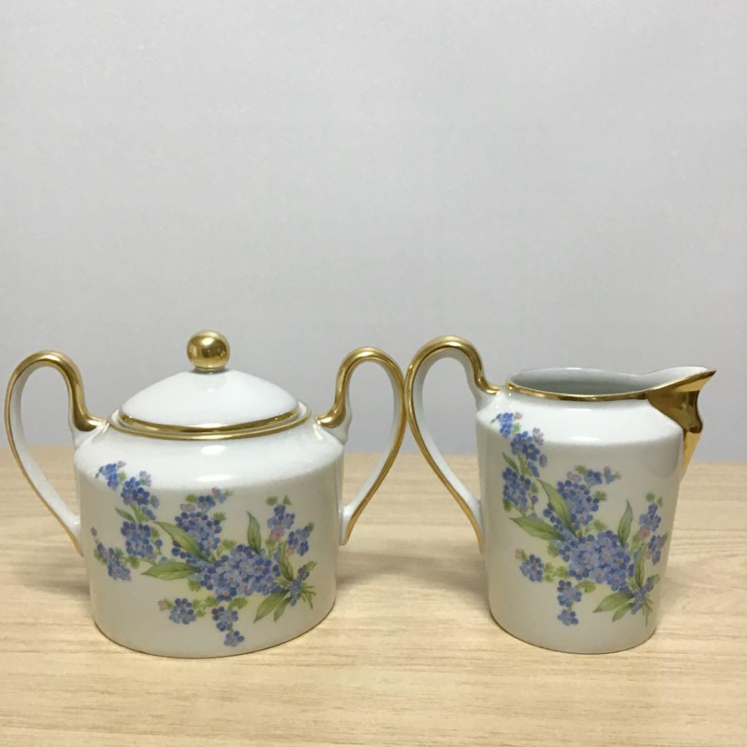 リモージュ　勿忘草　ティーセット　3点セット