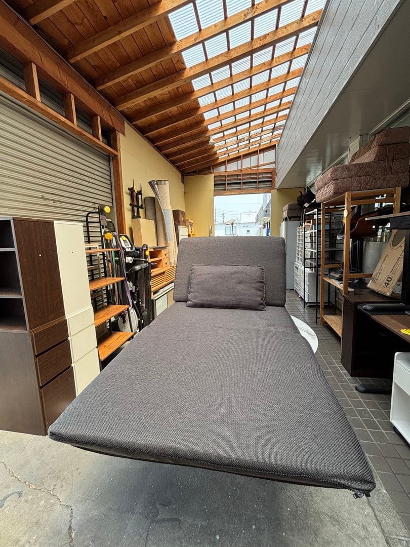 ニトリ NITORI 一人掛けソファベッド パーシーヌノ グレー