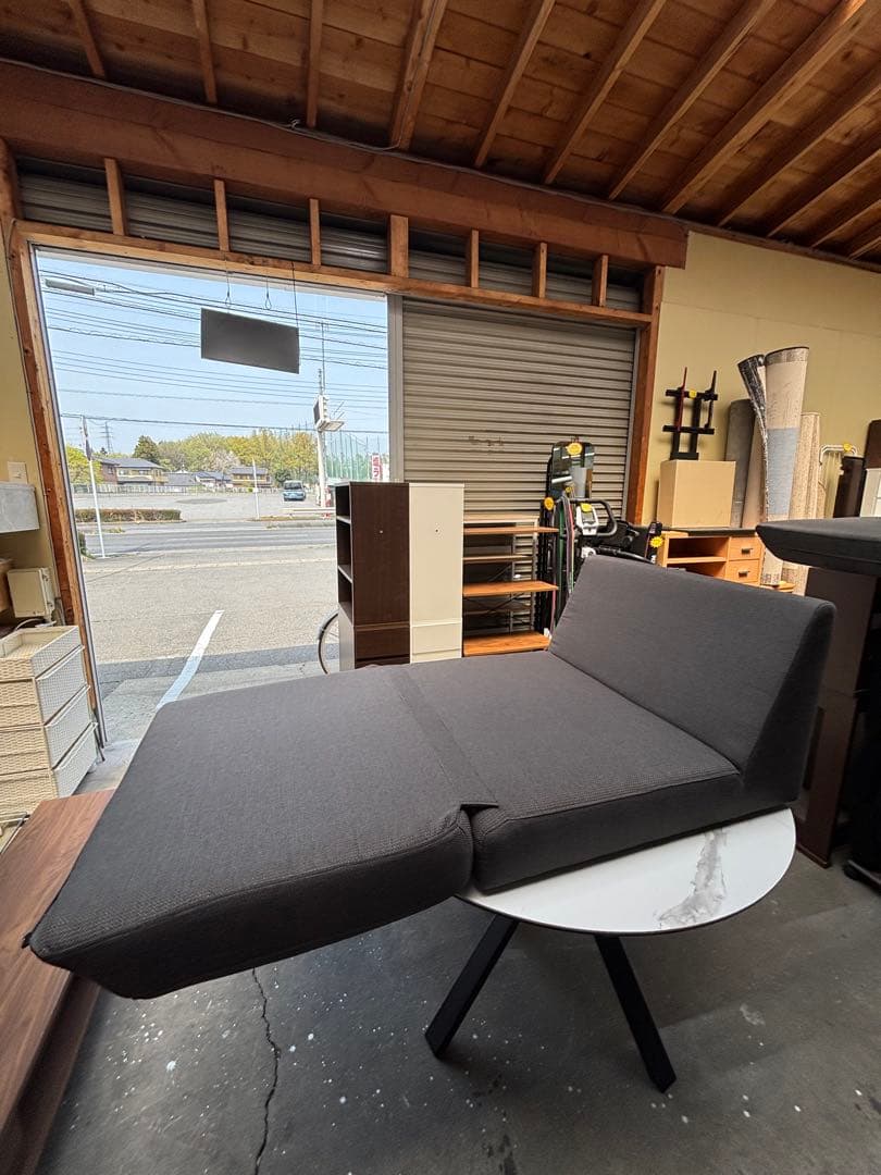 ニトリ NITORI 一人掛けソファベッド パーシーヌノ グレー