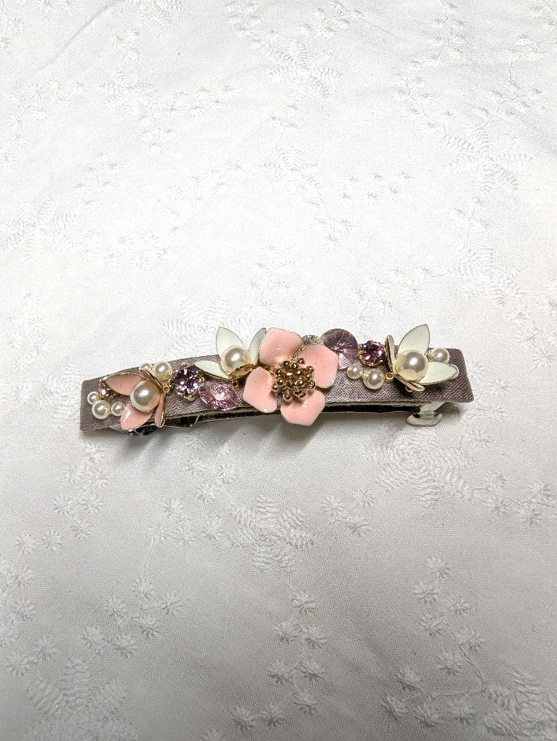 【新品未使用】コンプレックスビズ　ジョリーフラワー バレッタ(ピンクミックス)