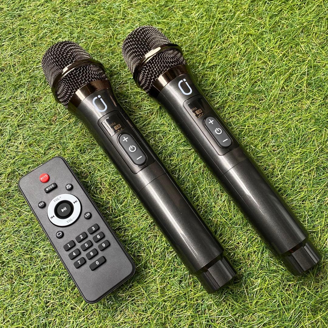 【新品】JYX T27-Tポータブルカラオケスピーカーセット（マイク2本付き）