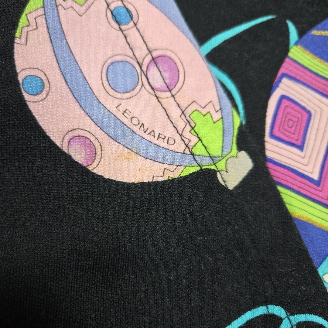 希少 レオナール LEONARD SPORT 長袖 トレーナー 裏起毛 日本製