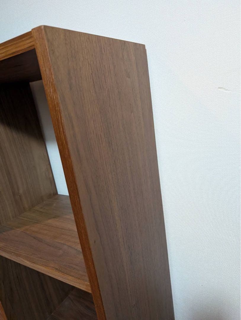 ■送料込■無印良品 MUJI スタッキングシェルフ ウォールナット 棚 家具収納