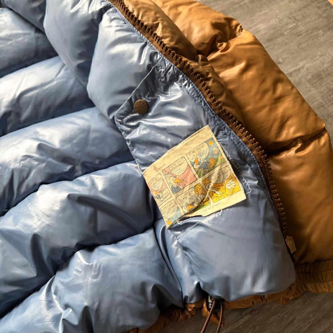 【超希少茶タグ⭐️】Moncler モンクレール　ダウン　茶色ブラウン 0 サイズ