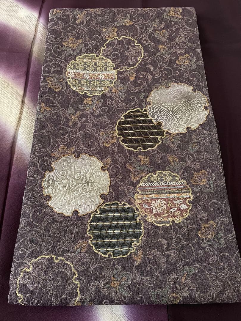 しつけ付き 美しい染めのお着物 正絹作家物