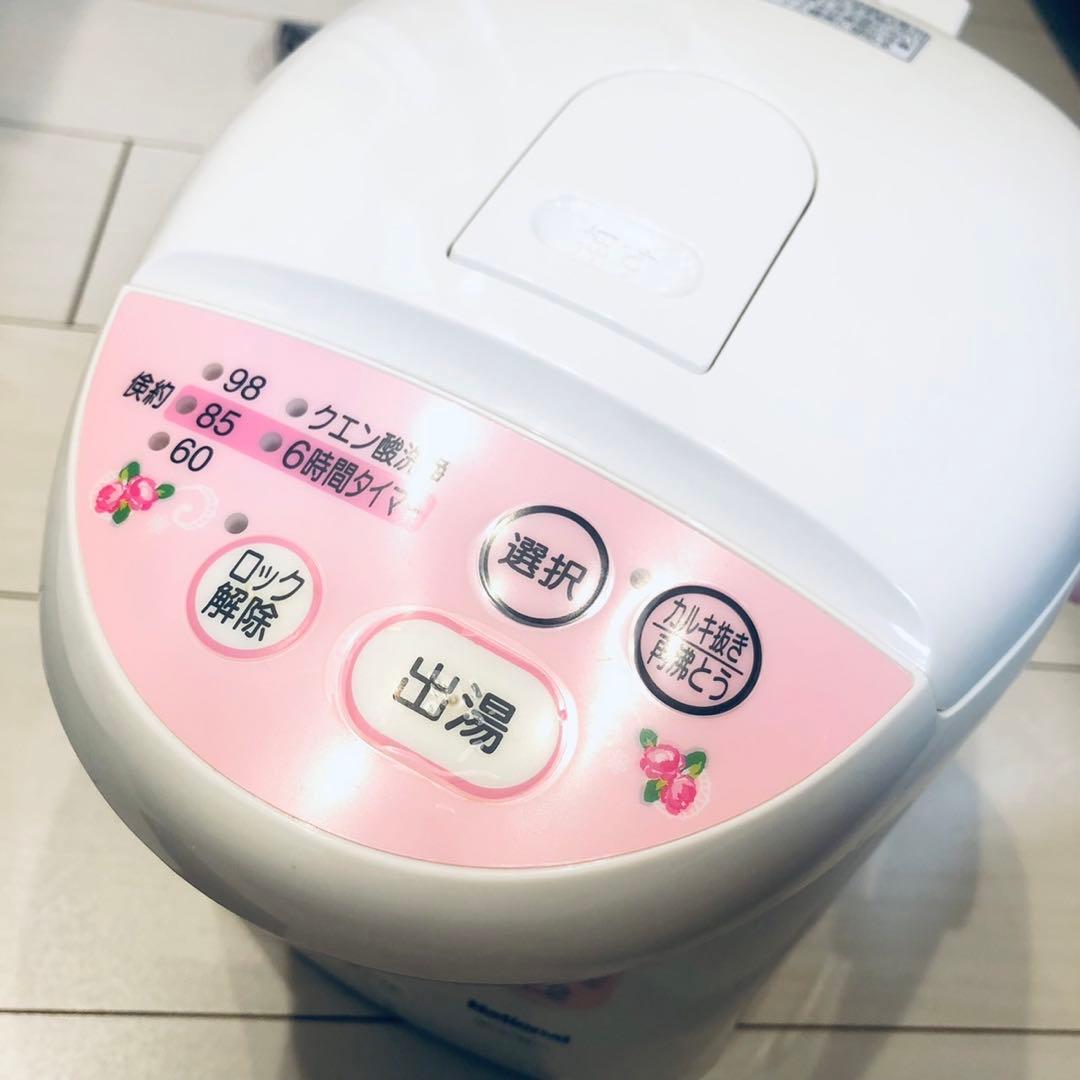 動作確認済！National ハローキティ 電気ポット マイコン沸騰ジャーポット