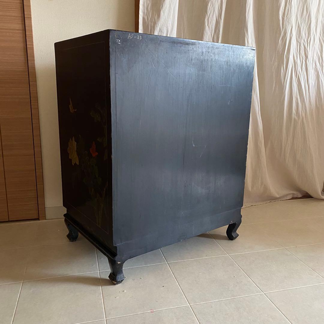 中国　アンティーク　キャビネット　李朝家具　中国家具　象嵌　和モダン　アジアン