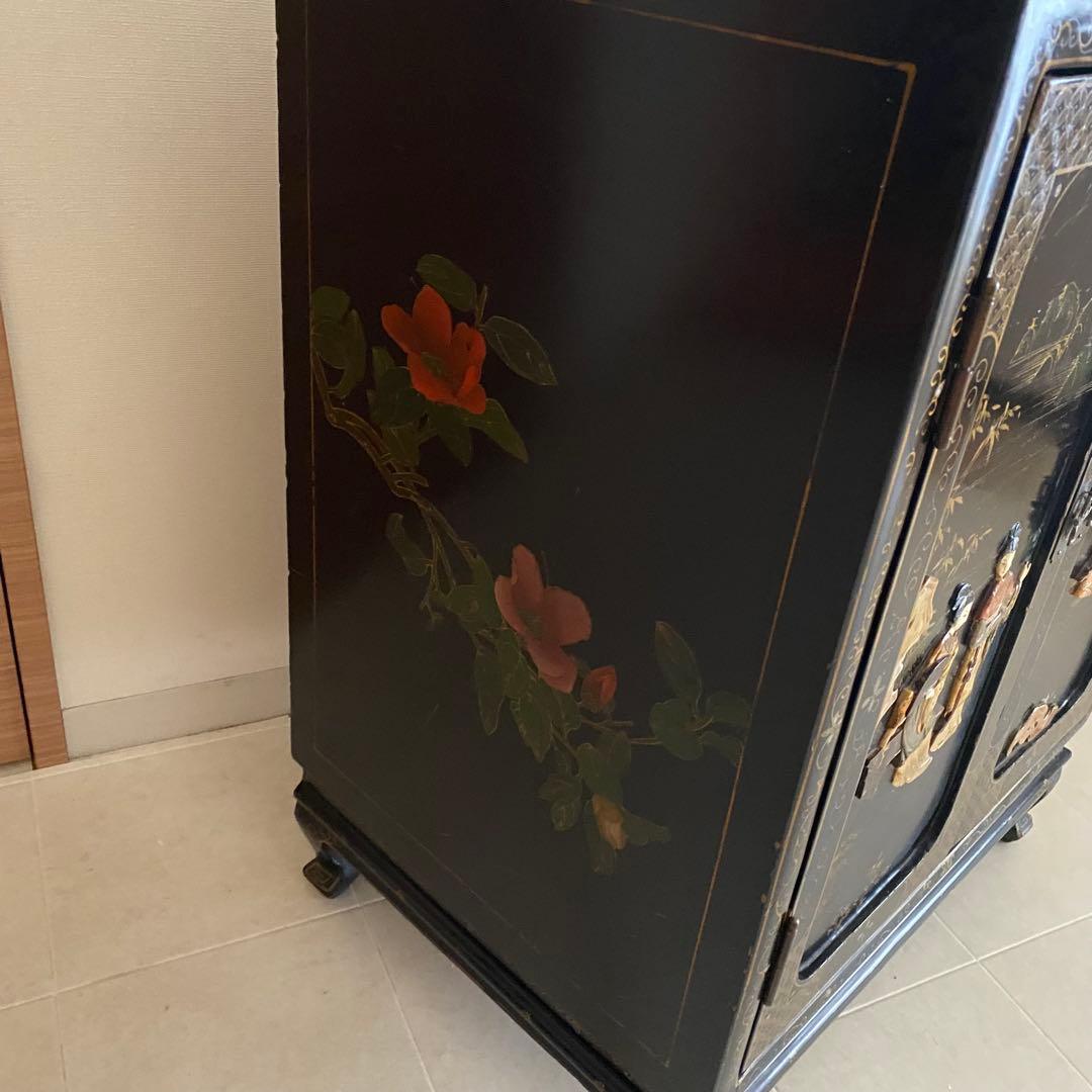 中国　アンティーク　キャビネット　李朝家具　中国家具　象嵌　和モダン　アジアン