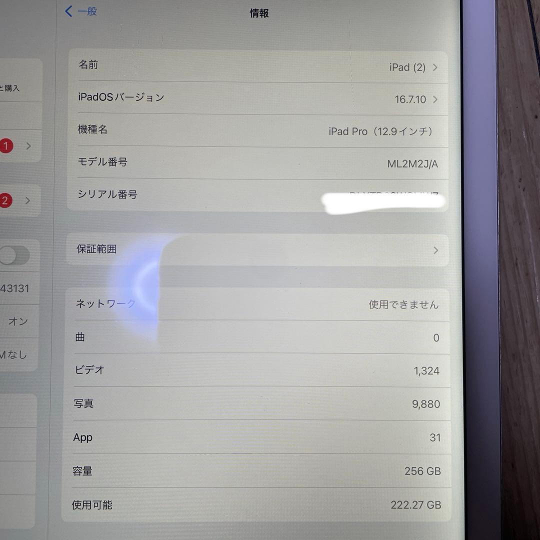 iPad Pro 12.9インチ 256GB シルバー