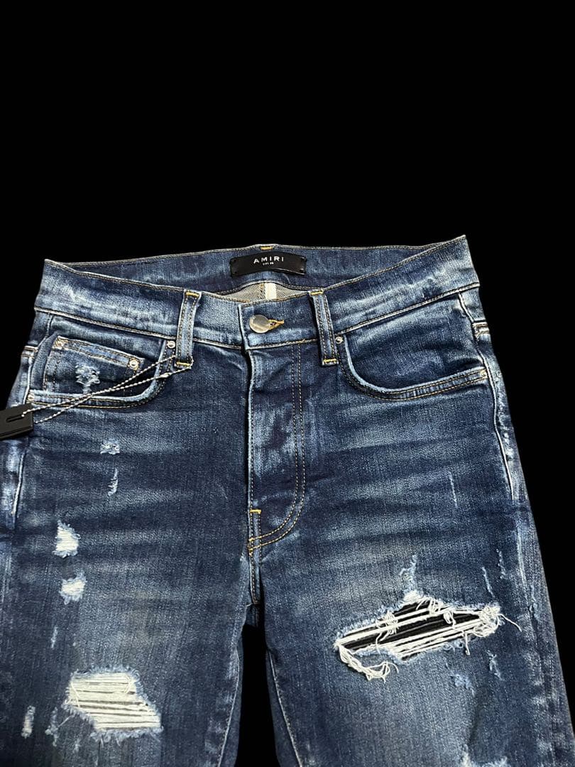 幻 AMIRI MX1 CLAY CLASSIC Damaged Denim
