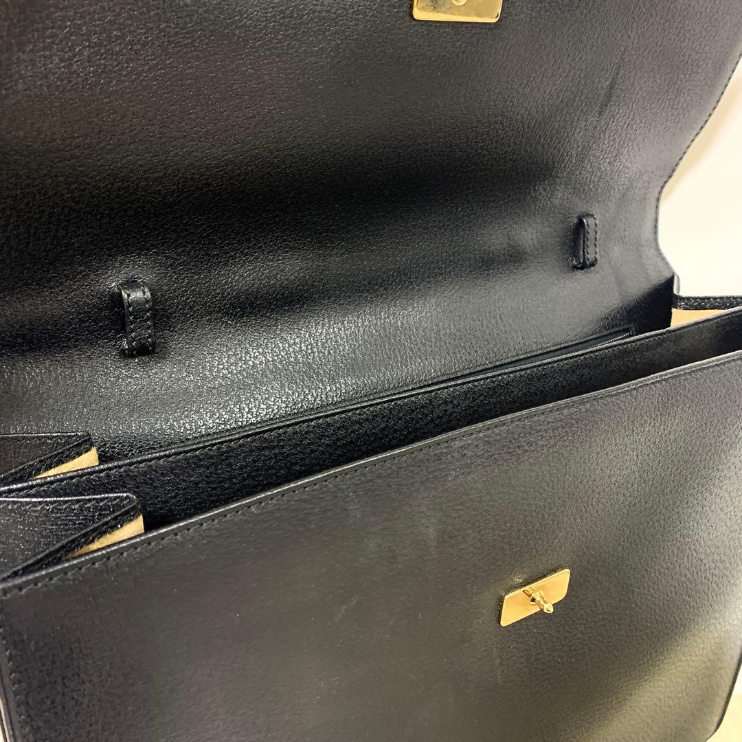 【バンブー】オールドグッチ　OLD GUCCI　ビジネスバッグ　ブリーフケース