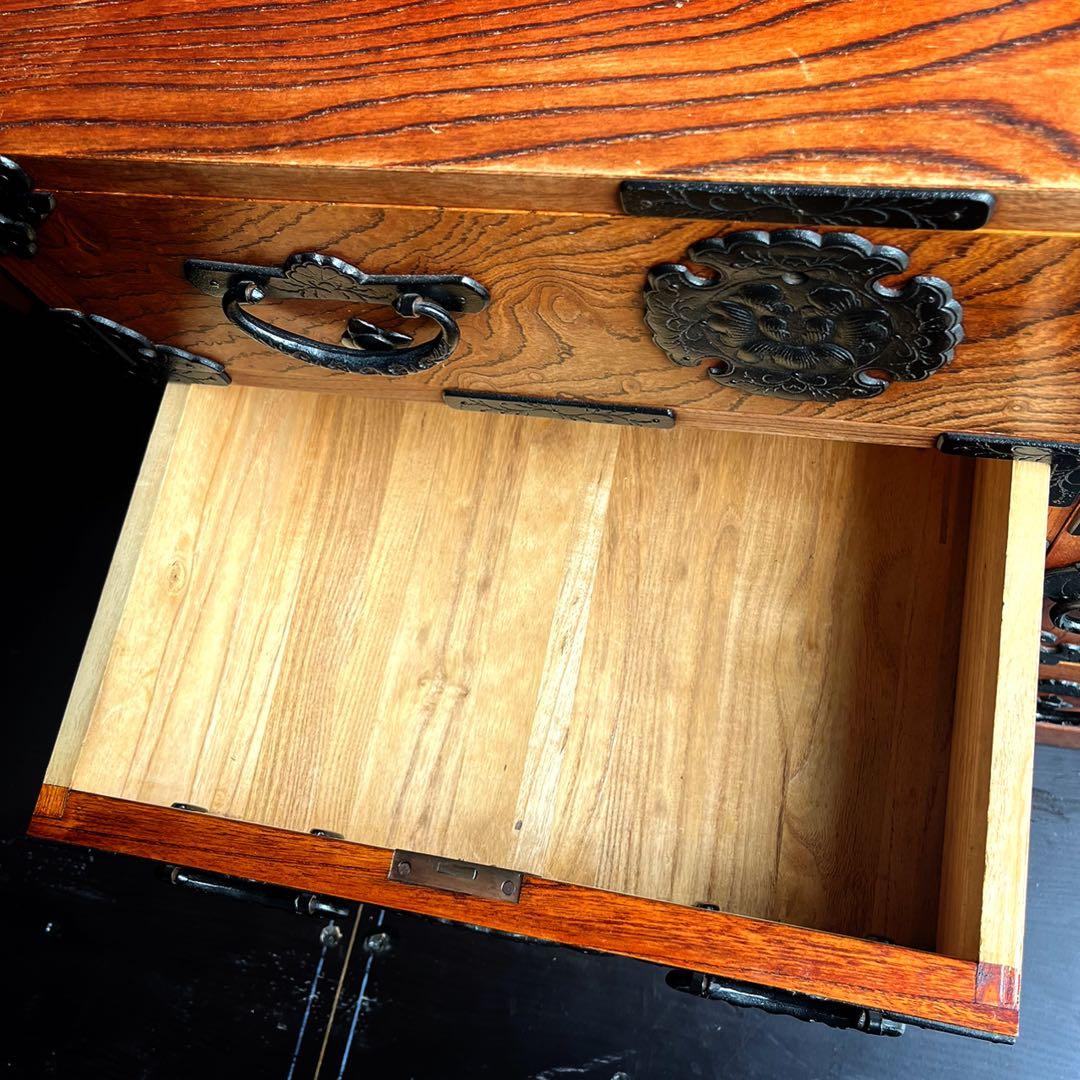 取付無料！岩谷堂箪笥 漆塗り おしゃれアンティーク伝統工芸和箪笥 木製チェスト✨