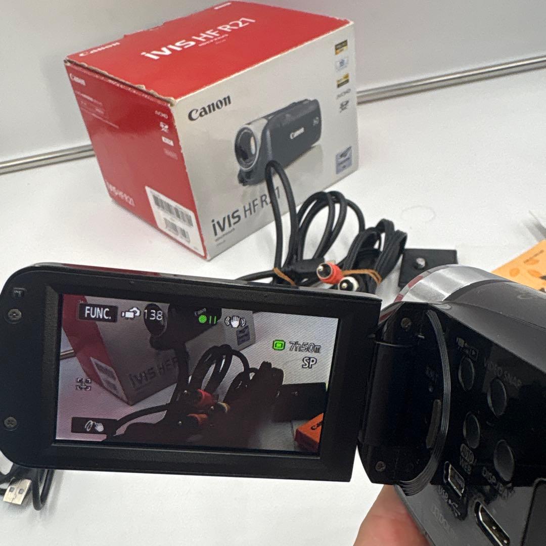 美品　Canon iVIS HF R21 ビデオカメラ 動作確認済
