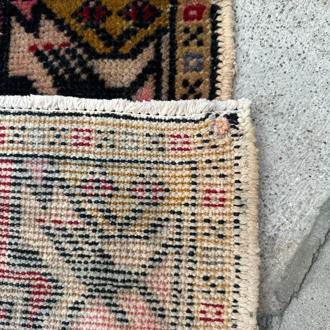 ヴィンテージ トライバル ラグ年代織りトルコ絨毯