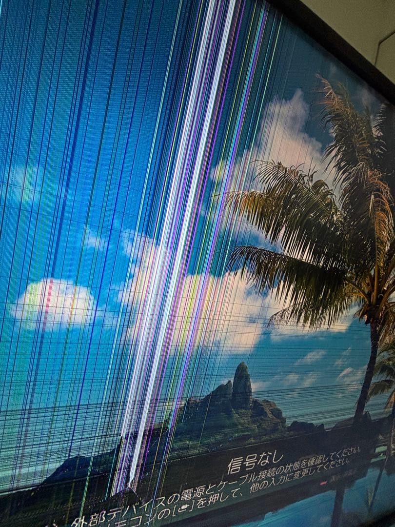 【液晶割れ】LG 55V型 液晶テレビ