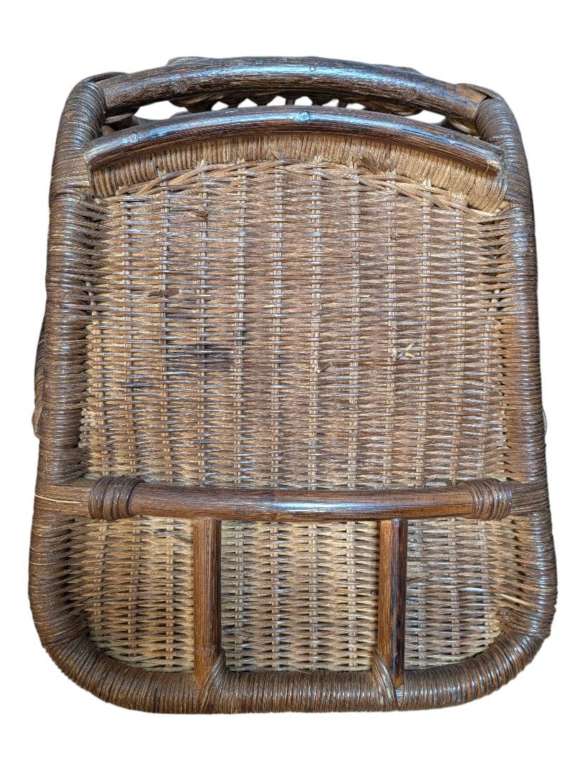 ラタン製 座椅子 3脚セット 和モダン アジアンテイスト