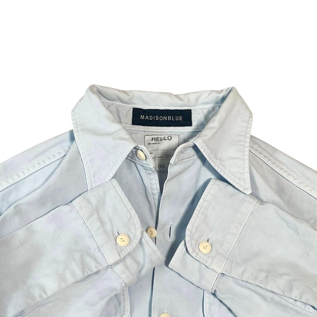 【定価4.2万】ほぼ未使用✨マディソンブルー ハンプトンパステルシャツ ブルー