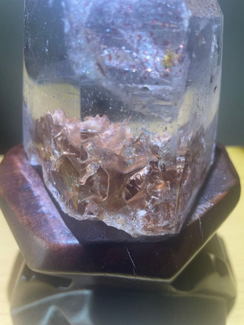 ⭐︎美品　天然石　激安レピドクロサイトイン泥入り水晶