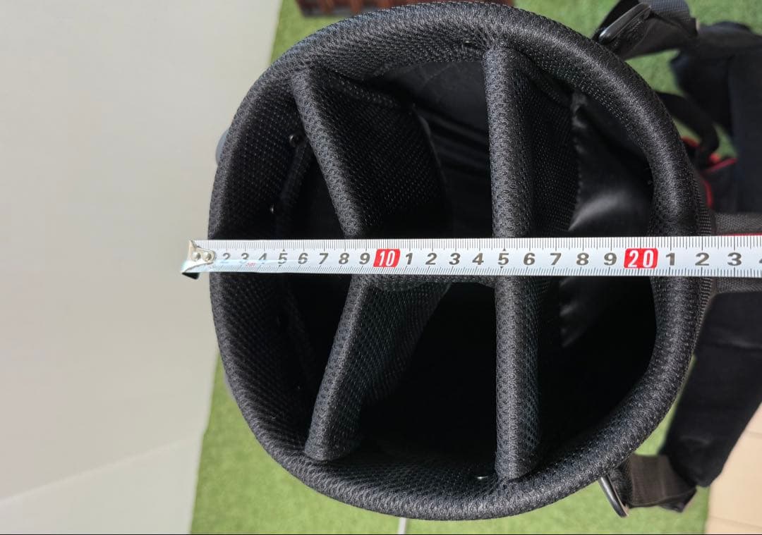 TaylorMade スタンドバッグ 黒赤 キャディバッグ ゴルフ スリムタイプ