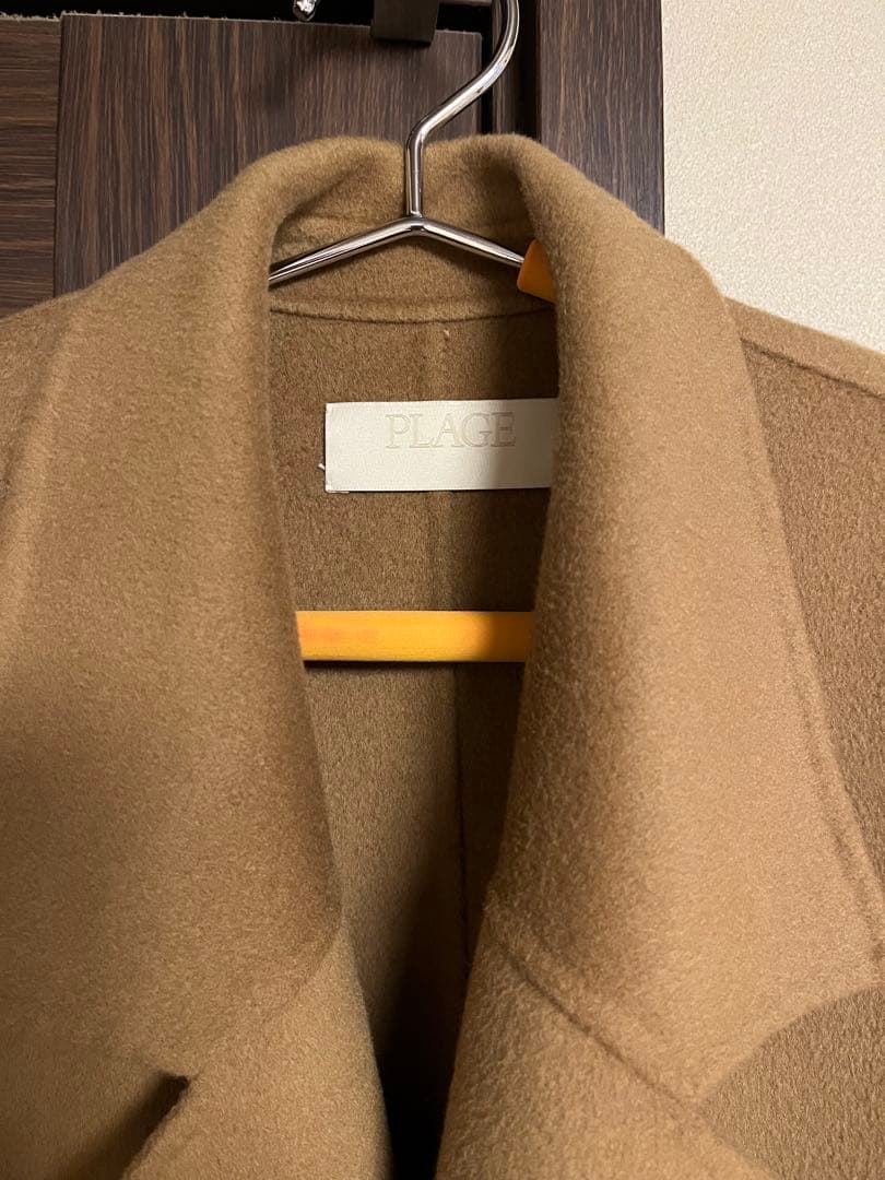 plage ハミルトンリバーシャツジャケット　キャメル　36