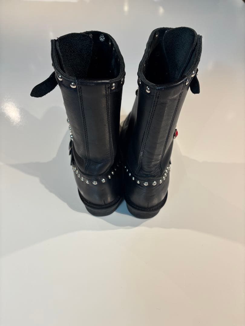 ［02aw］ジュンヤワタナベコムデギャルソンマンピンク　スタッズブーツ