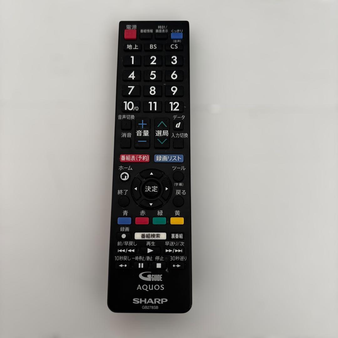 AQUOS シャープ 24インチ液晶テレビ 2T-C24AD 2019年製