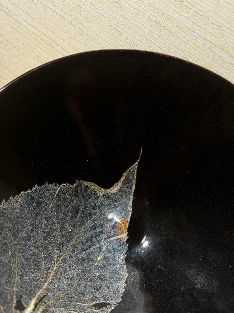 宋　吉州窯　木葉天目茶碗　中国　骨董品