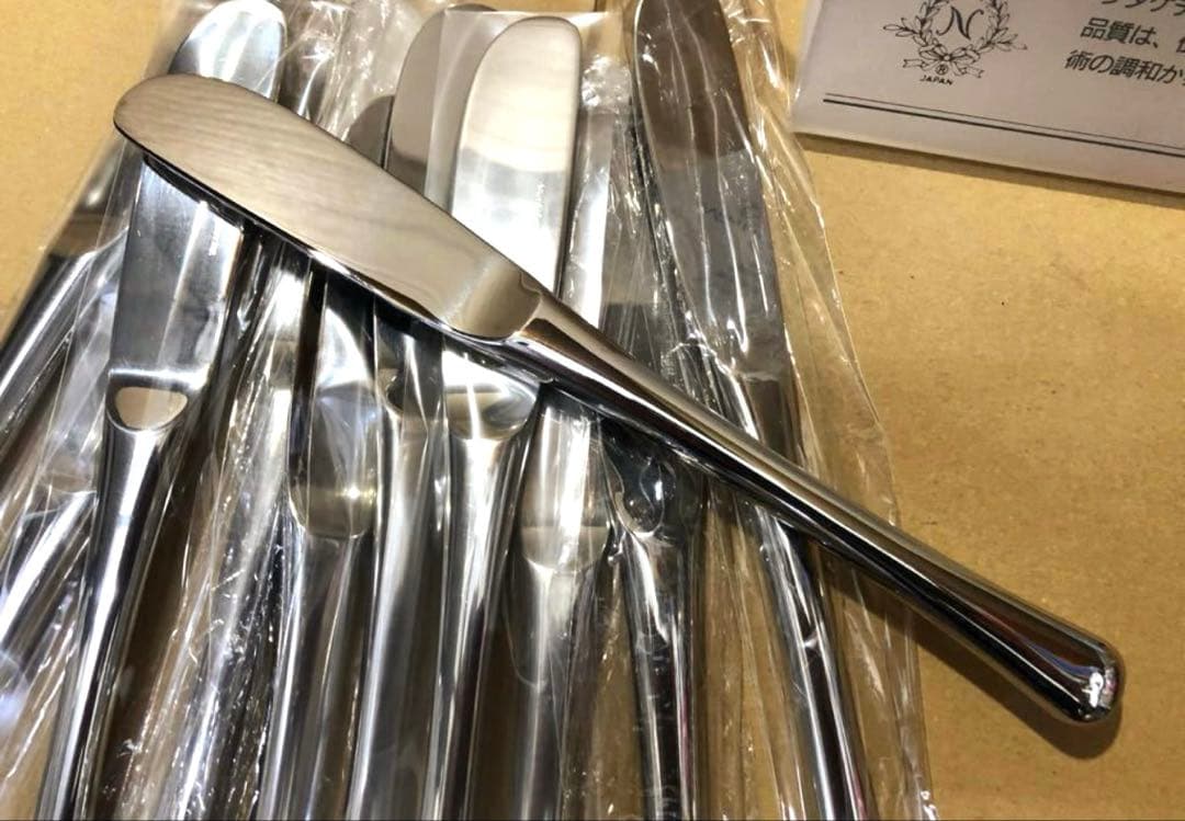 未使用/特価❕ノリタケ/エモーション型/ナイフ/24本組 ステンレス製