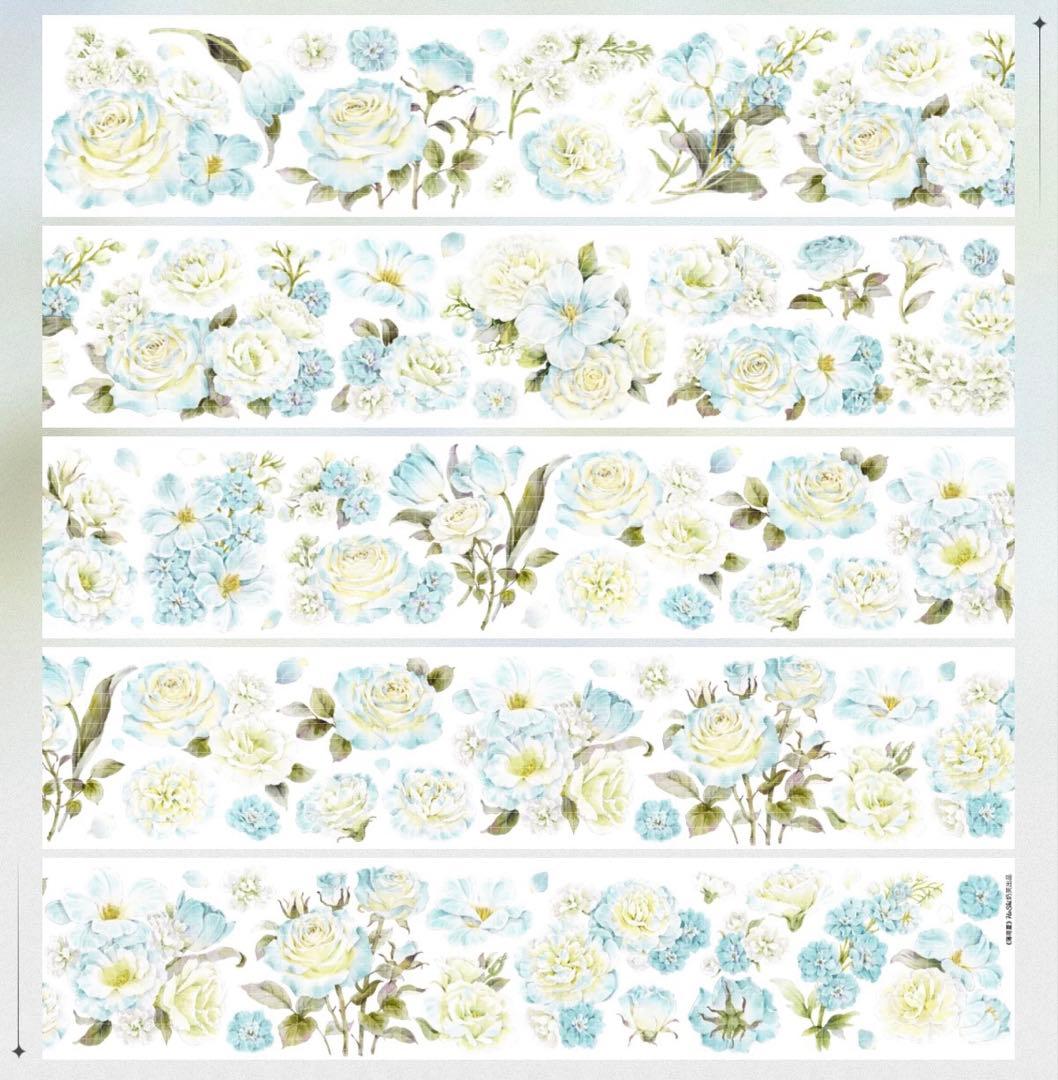 Hoshi奶芙《薄荷夏》海外マスキングテープ　マステ 【2672】