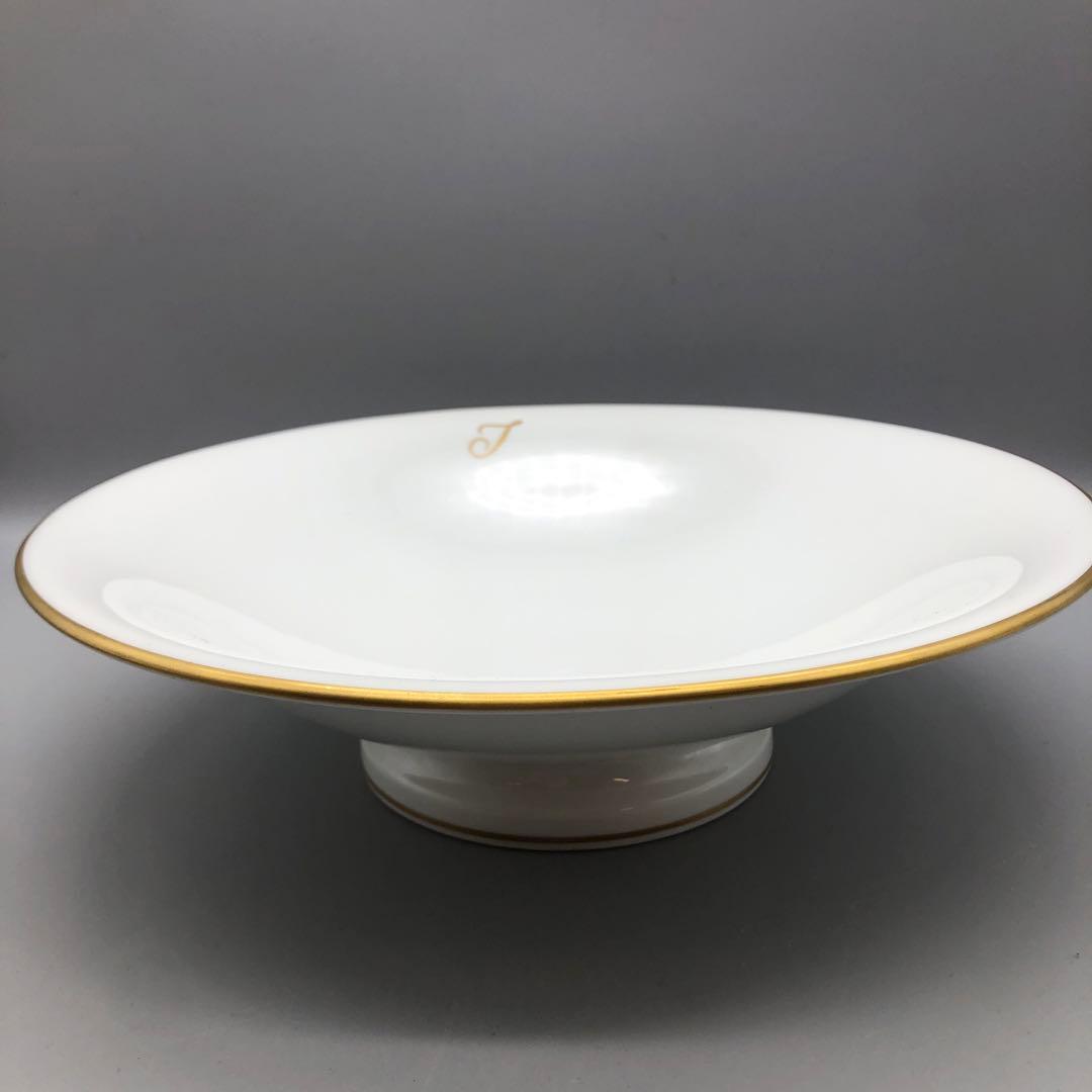 オークラ大倉陶園ゴールドラインイニシャルTカップソーサーボウル高台皿アンティーク