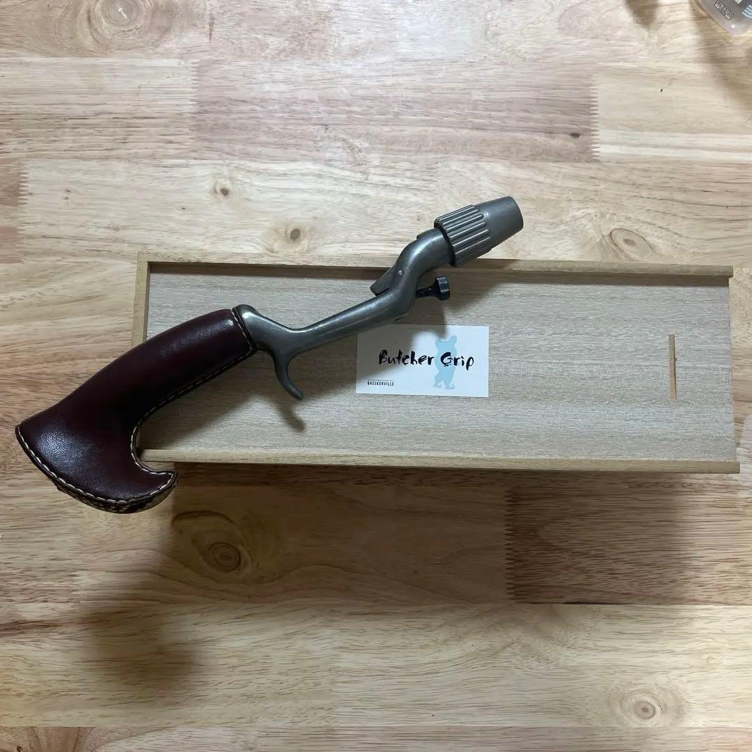 バスカヴィル　ブッチャーグリップ　革 トップウォーターロッドグリップ