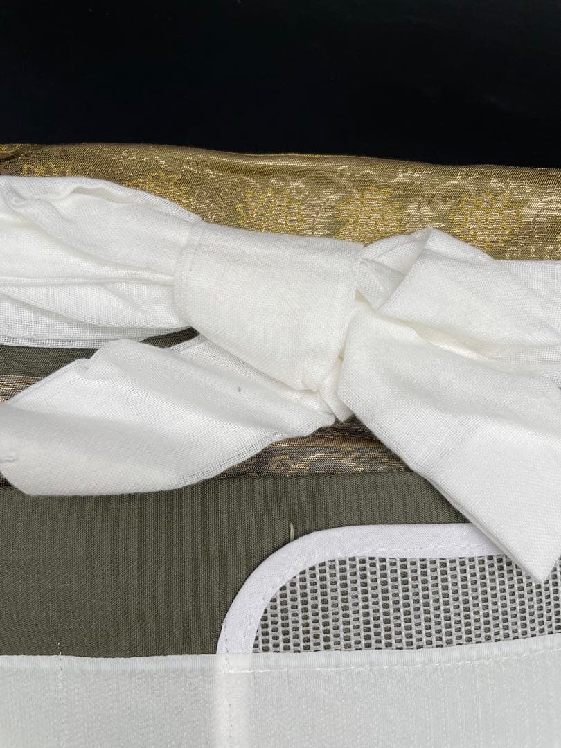 高級　正絹　◇ 作り帯　ワンタッチ　フォーマル　横幅　植物文　293