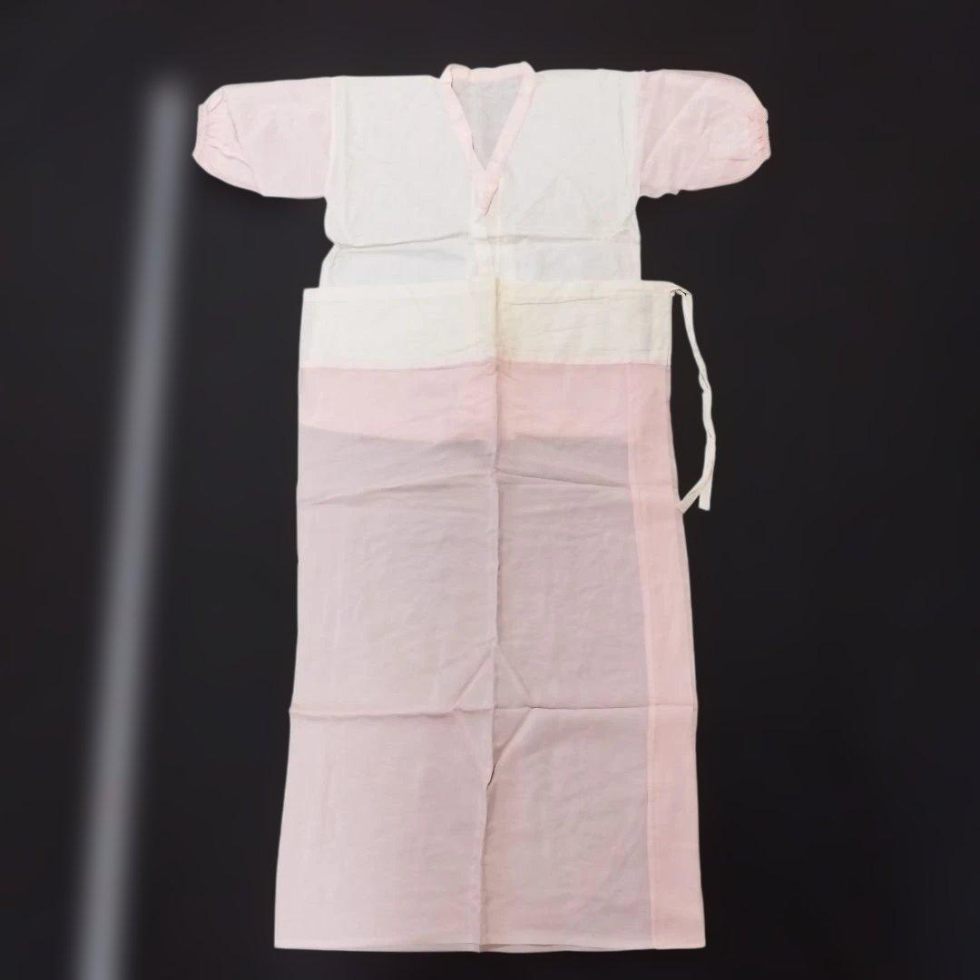 七五三　7歳　女児 華やかな扇柄の和服と帯セット　正絹　金糸