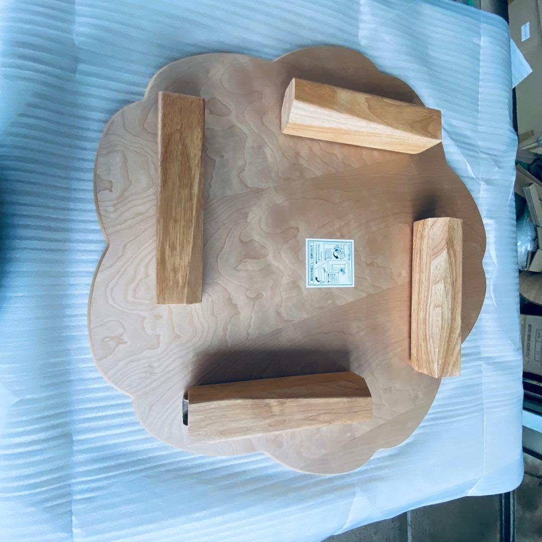 花柄ちゃぶ台サクラ90折りたたみ脚日本製