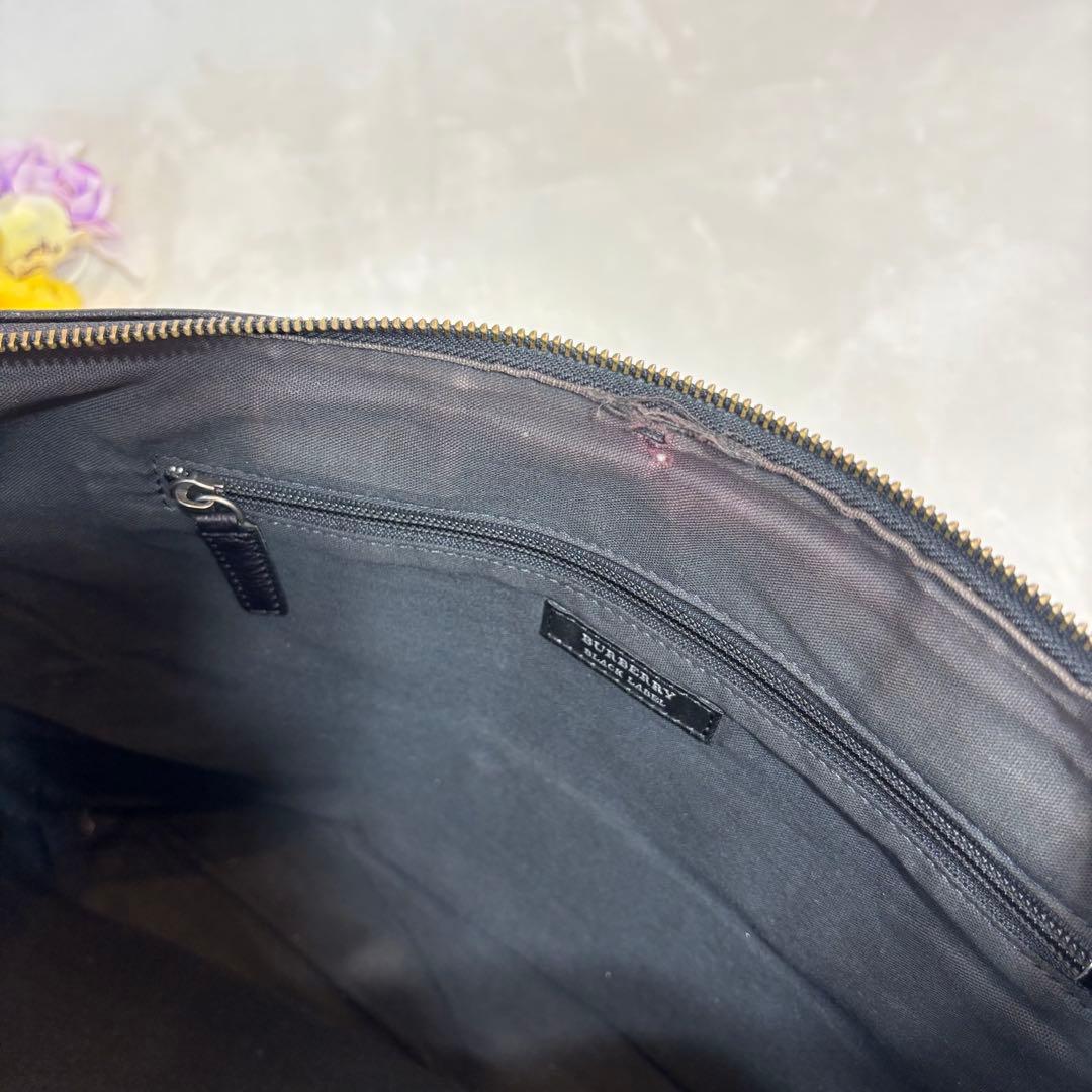 極美品✨バーバリーブラックレーベル BURBERRY レザー ビジネスバッグ