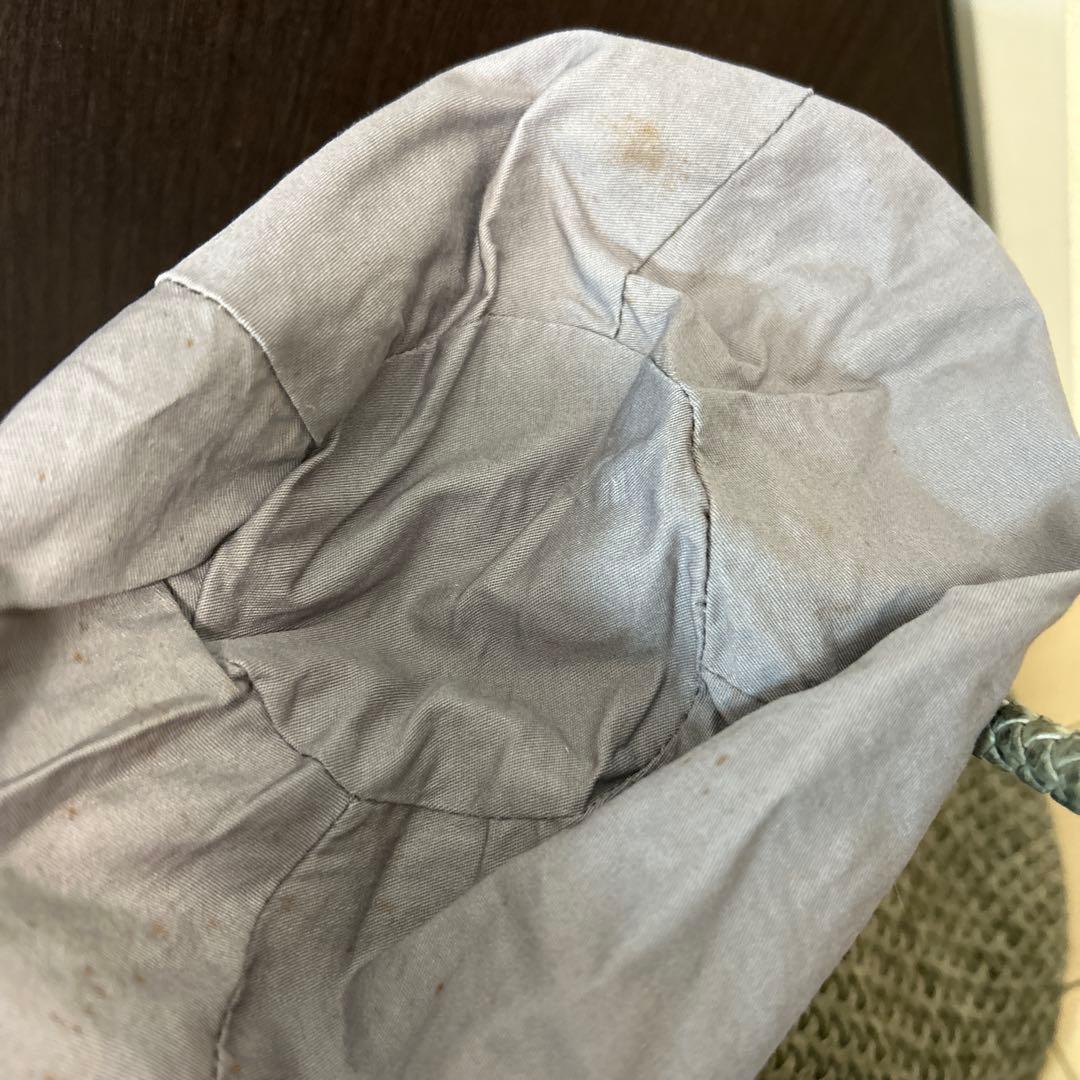 か*ん様 希少品　銀座ヨシノヤ　革編み込みメッシュトートカゴバッグ