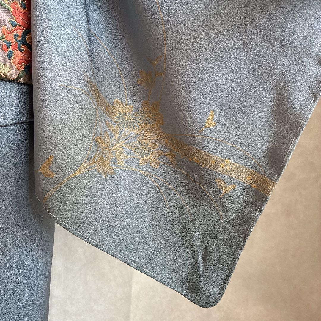 m*t様 訪問着　フルセット　着物　トールサイズ　正絹　刺繍　お祝い　七五三　J