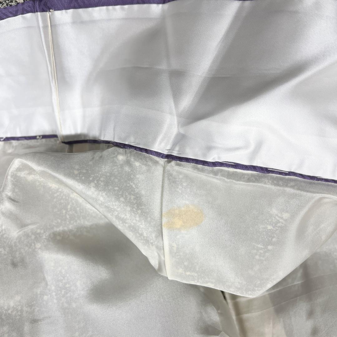 訪問着　たたき染め　金彩　菊花　ヱ霞　萩　桔梗　紋無し　着物　012b d ms